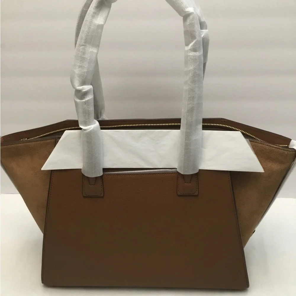 Michael Kors Brown Leather Tote Bag